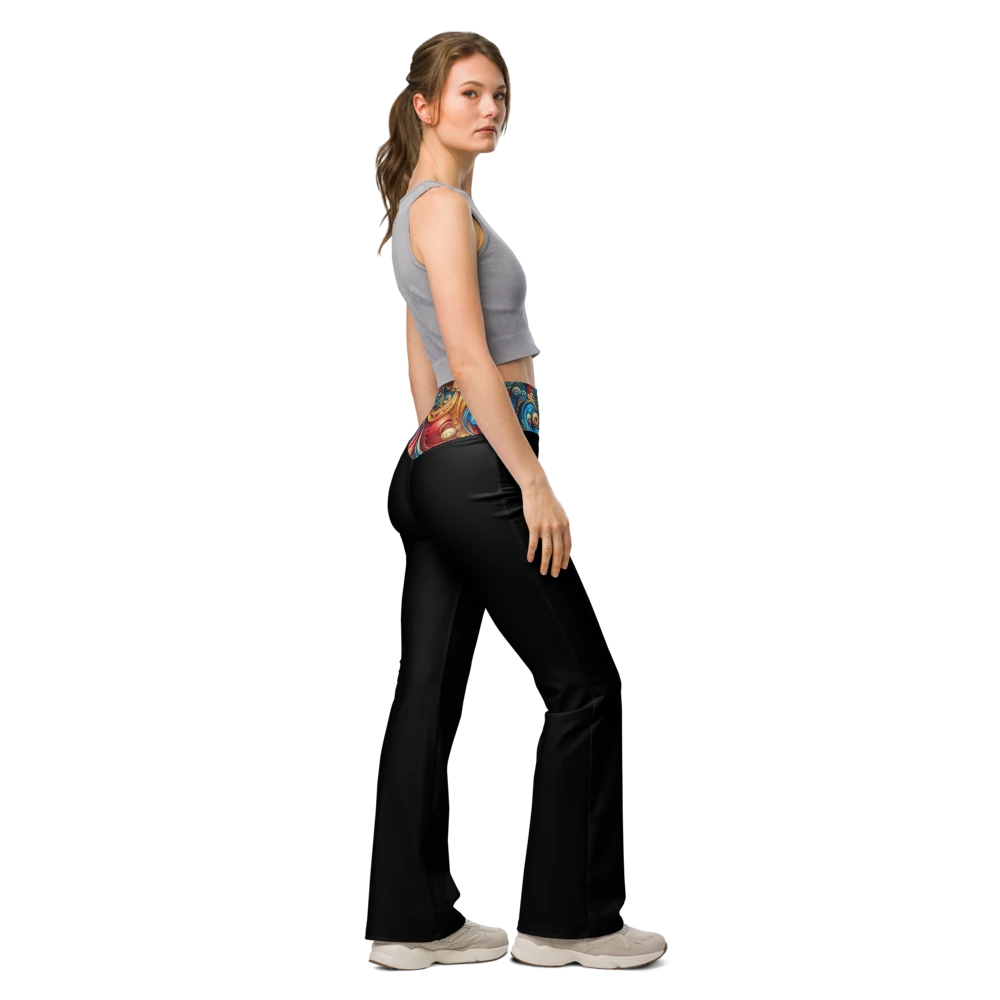 Swirl Leggings Leggings - Flare